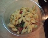 A picture of step 8 of Pasta Salad with Smoked Salmon and Lemon-Marinated Zucchini.