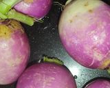 A picture of step 1 of Shaljum (Turnip) And Palak (Spinach) Ki Bhujiya.