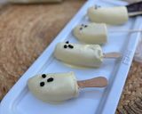 Foto del paso 5 de la receta: Fantasmas de plátano y chocolate blanco para Halloween