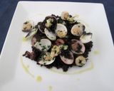 Foto del passaggio 6 della ricetta Riso Venere con Vongole e Gamberetti