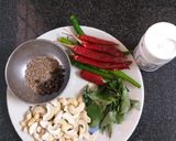A picture of step 1 of Ven Pongal.