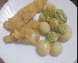 Foto del paso 3 de la receta: Barritas de abadejo con papas y mojo de cilantro