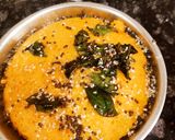 A picture of step 5 of Khaman dhokla.