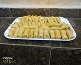 A picture of step 5 of Semosa and springrolls.