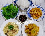 Hình bước làm 3 của món Bún trộn chay