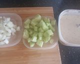A picture of step 2 of Healthy yogurt dip (Raita).