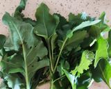 A picture of step 1 of Sarson ke saag Ka Thepla.