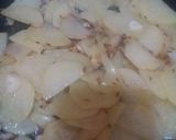 A picture of step 2 of Zeera Aloo.