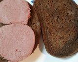 A picture of step 1 of Braunschweiger on Buttered Pumpernickel Rye.