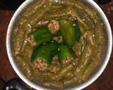 A picture of step 4 of Stuffed Grape Leaves (Mahshi Warak Enab).