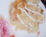 A picture of step 11 of Plain white sauce pasta 🍝 with fries 🍟.