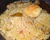A picture of step 3 of Egg Biryani.
