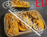 Une image de l'étape 9 de Butternut farci au poulet et champignons.