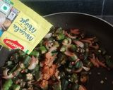 A picture of step 5 of Bhindi.