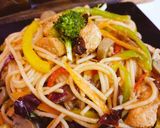 A picture of step 6 of Chicken Chowmein.