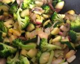 A picture of step 7 of Green Veg StirFry with Beanshoots.