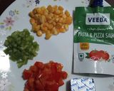 A picture of step 1 of Vegetable Bread Toast.