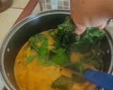 Foto langkah ke 3 dari resep Gulai Daun Ubi Ikan Teri.