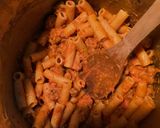 A picture of step 6 of Baked Rigatoni with Vodka sauce.