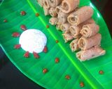 A picture of step 6 of Suji rolls.