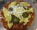 A picture of step 3 of Stuff Pizza paratha.