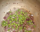 A picture of step 3 of Lentil veg dalia/porridge.