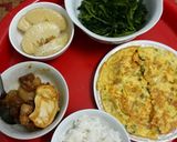 Hình bước làm 3 của món Trứng rán cốm đậu🍽