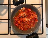 A picture of step 2 of Tortilla Pasta.
