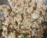 A picture of step 1 of Oats aloo tikki.
