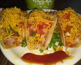 A picture of step 3 of Chapati Taco chat.
