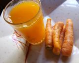 A picture of step 2 of Carrot juice.