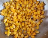 A picture of step 1 of Sweet corn roastie.