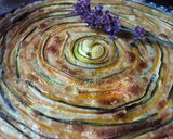 Une image de l'étape 5 de Tarte spirale bicolore à la courgette.