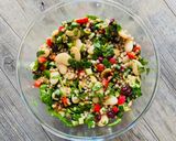 A picture of step 5 of Mediterranean giant couscous salad.