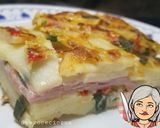 Foto del paso 8 de la receta: Mil hojas de papa, rellena con jamón y queso