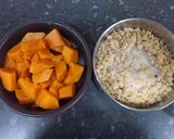 Foto del paso 1 de la receta: Hamburguesas de calabaza, soja texturizada y atún