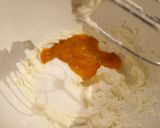 A picture of step 5 of No bake Spicy Walnut Mango Cheese Cake.