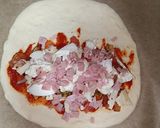 Foto del paso 12 de la receta: Calzone relleno de tomates y jamón dulce