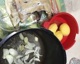 Une image de l'étape 1 de Bacalho (morue) cuite à l’eau.