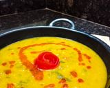 A picture of step 3 of Dal Palak.