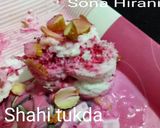 A picture of step 16 of Shahi tukda.