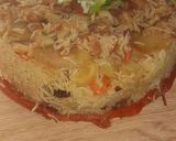 A picture of step 8 of Maqluba with Cauliflower.
