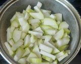 A picture of step 2 of Jeera Lauki.