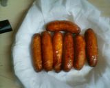 A picture of step 2 of Sausage and potatoes snack.