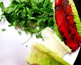 A picture of step 3 of My Rib eye Steak Roasted Pepper & Chips.