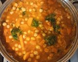 Csicseriborsós-édesburgonyás- spenótos ragu recept fázis 3 fotója