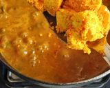 A picture of step 7 of Paneer Capsicum Masala.