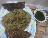 A picture of step 6 of Moong sprout dosa.