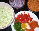 A picture of step 2 of Mix Capsicum Macaroni.