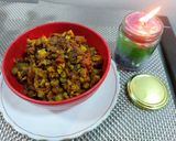 A picture of step 3 of Cauliflower with green peas and carrot potato.